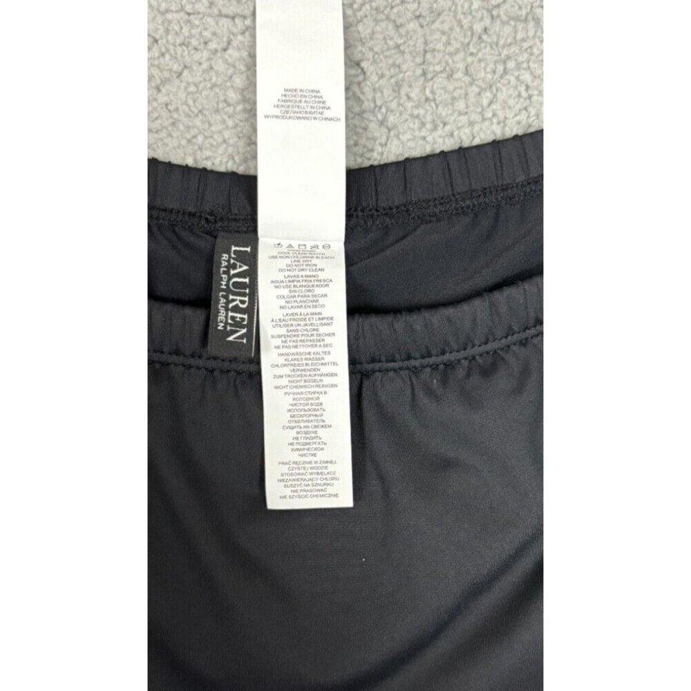 Lauren Ralph Lauren Women's Shaping Fit Swim Skirt Bottom Black 18W New With Tag - Picture 7 of 8
